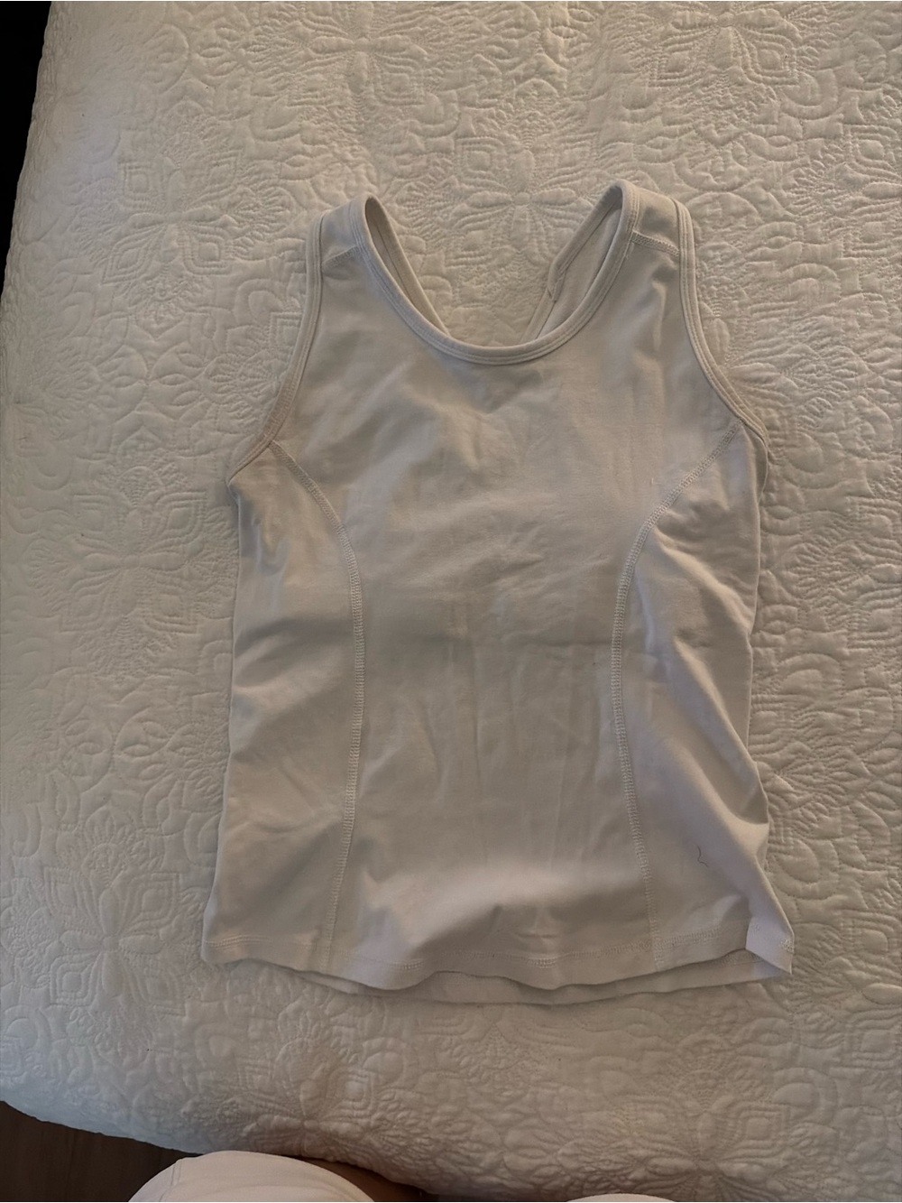lululemon athletica White Scoop-Neck Performance Tank